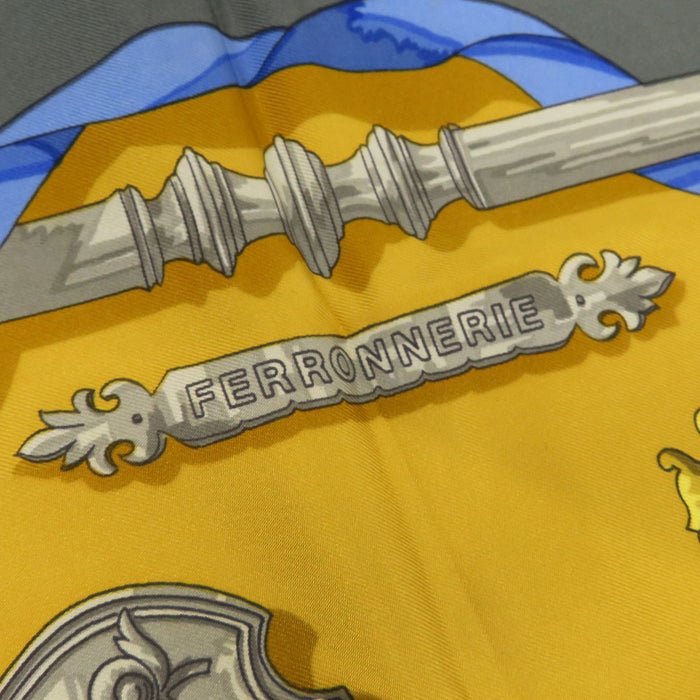 HERMES 
スカーフ 大判 シルク 
カレ 90 FERRONNERIE 鉄細工