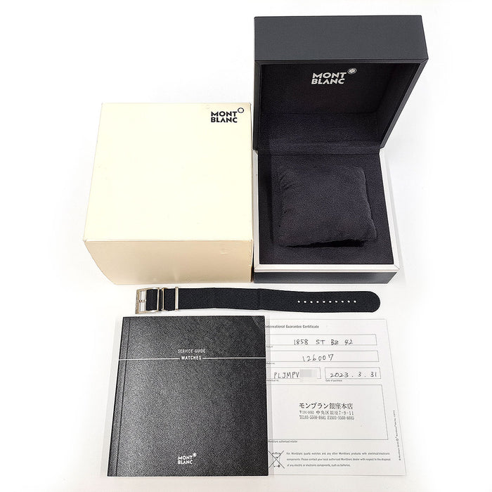 MONTBLANC 
1858 オートマティック 24H コンパス 
箱ギャラ付