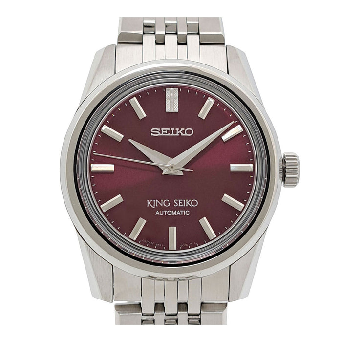 SEIKO King Seiko Mechanical Bordeaux Dial With Box