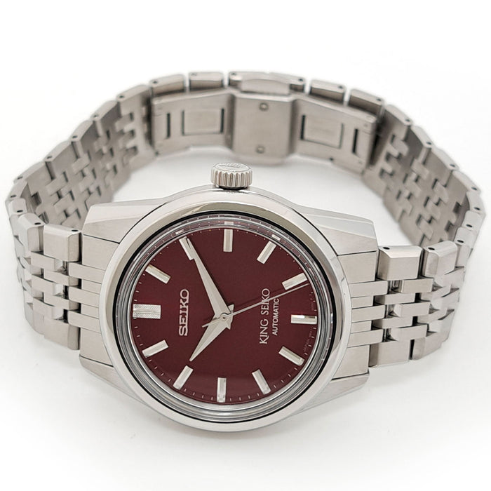 SEIKO King Seiko Mechanical Bordeaux Dial With Box