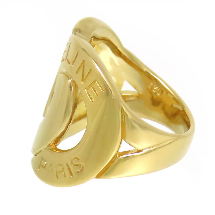 CELINE Logo Double Circle Ring