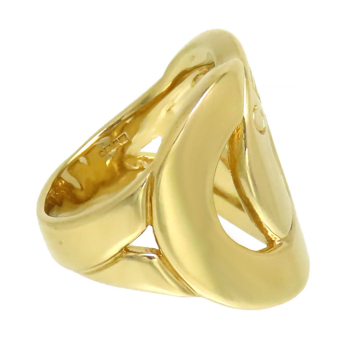 CELINE Logo Double Circle Ring