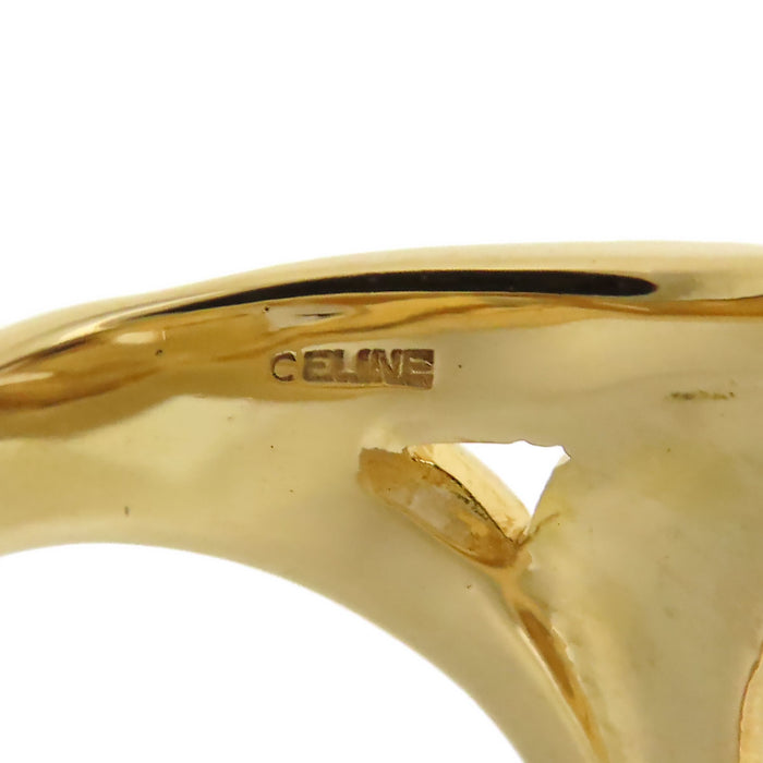 CELINE Logo Double Circle Ring