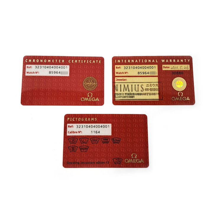 OMEGA
Speedmaster Date Specialties Olympic
With warranty card