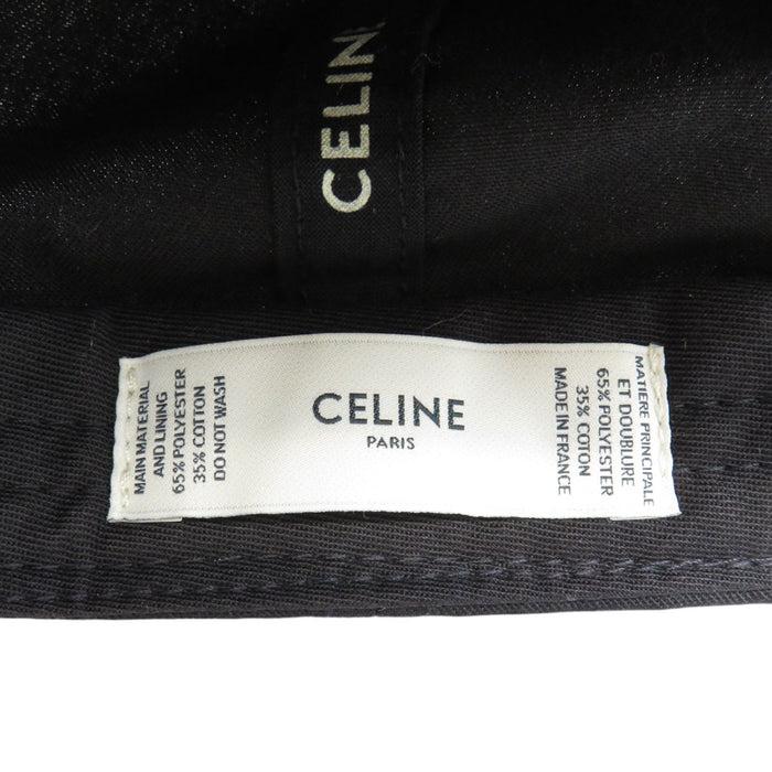 CELINE 
刺繍 帽子 
ロゴ エンブロイダリー ベースボールキャップ