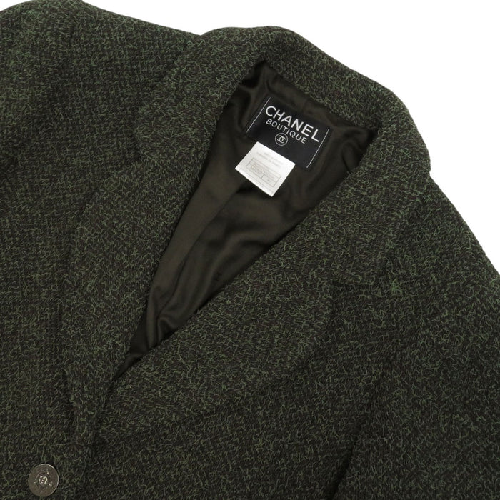 CHANEL 
97A ヴィンテージ COCO CC ココボタン 
ココマーク ツイード ジャケット