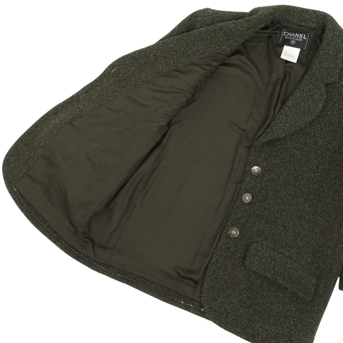 CHANEL 
97A ヴィンテージ COCO CC ココボタン 
ココマーク ツイード ジャケット