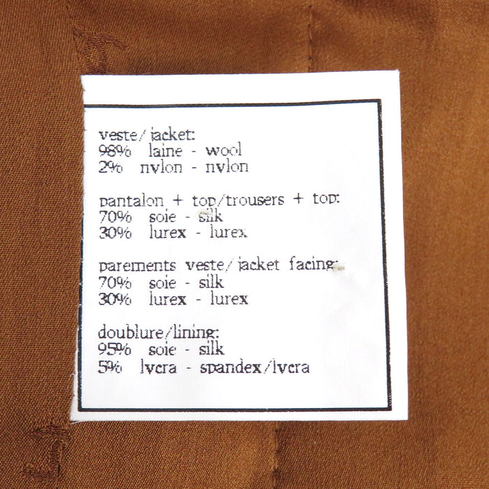 CHANEL 
96A COCO CC Coco Button Wool 
Coco Mark Gri-poire Button Tweed Coat