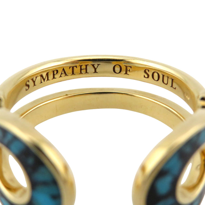 Sympathy of Soul 
Double Horseshoe Inlay Or jaune 
K18 Double Horseshoe Inlay Turquoise Bague