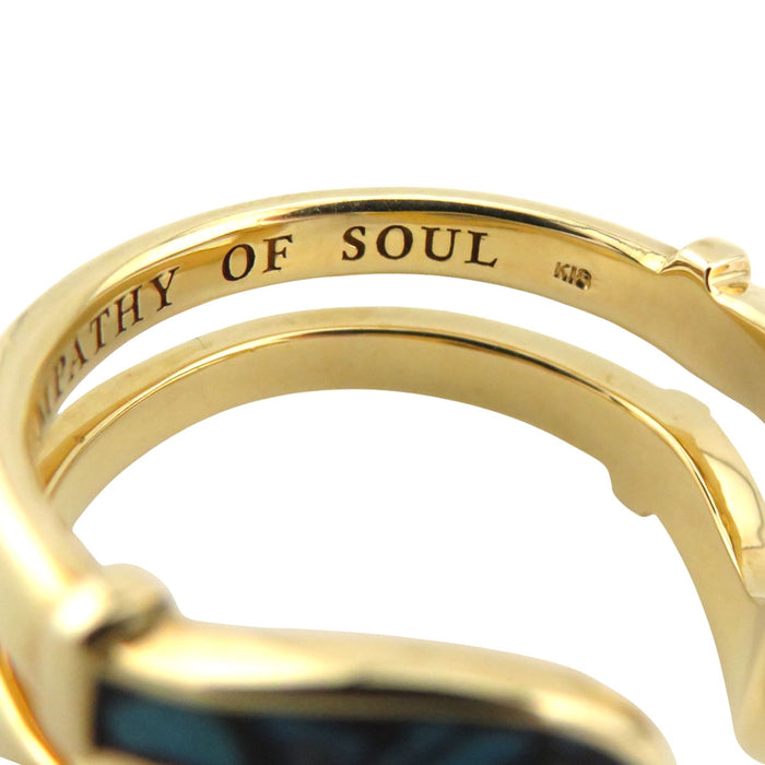 Sympathy of Soul 
Double Horseshoe Inlay Or jaune 
K18 Double Horseshoe Inlay Turquoise Bague