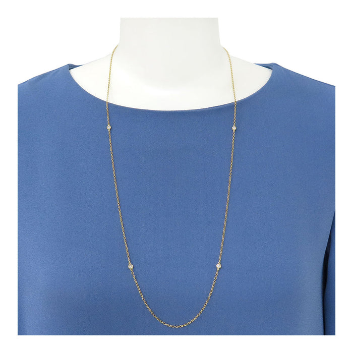TIFFANY&Co. 
By the Yard Necklace 6P Diamond