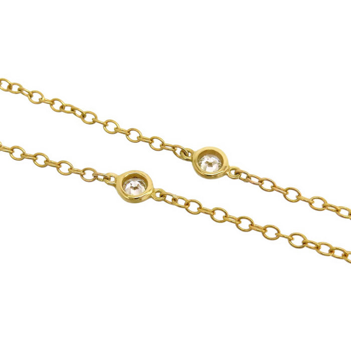 TIFFANY&Co. 
By the Yard Necklace 6P Diamond