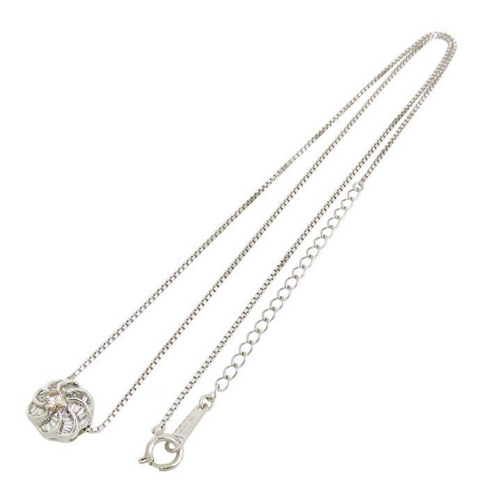 TASAKI 
フラワー ダイヤモンド ネックレス