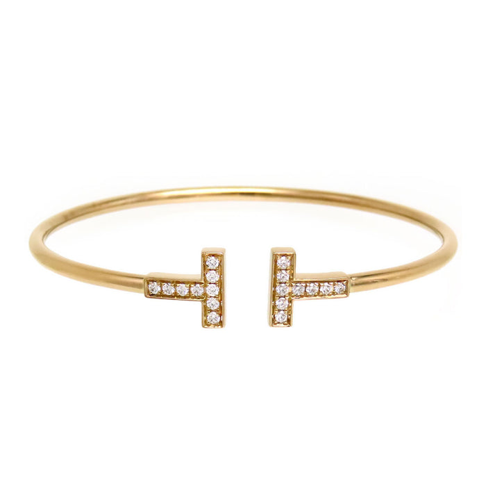 TIFFANY&Co. 
Tワイヤー ブレスレット ダイヤモンド