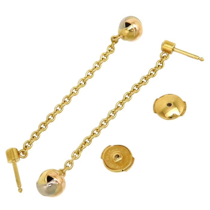 CARTIER 
Baby Trinity Ball Diamond Earrings