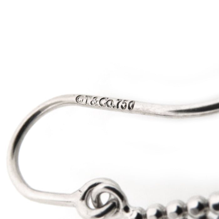 TIFFANY&Co. 
Cut Ball Double Square Hook Earrings Single Ear Use