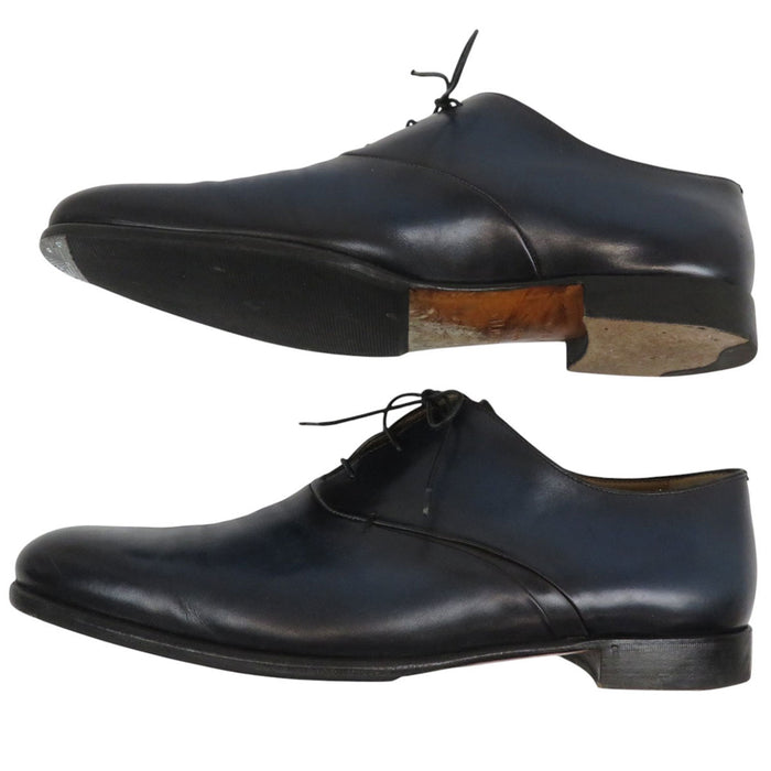 Berluti Plain Toe Gaspard Galet Draped Patina Leather Shoes