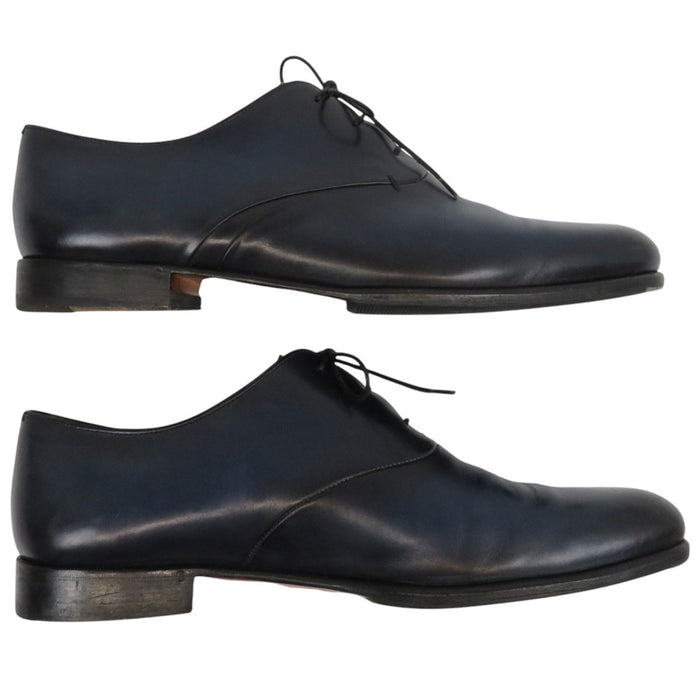 Berluti Plain Toe Gaspard Galet Draped Patina Leather Shoes