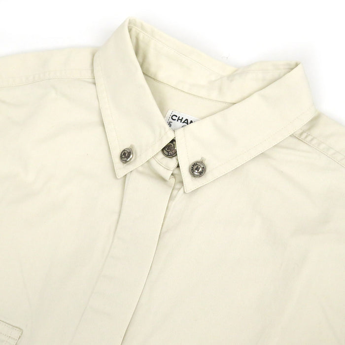 CHANEL 
COCO CC Coco Button 
Coco Mark Vintage Cotton Gilet