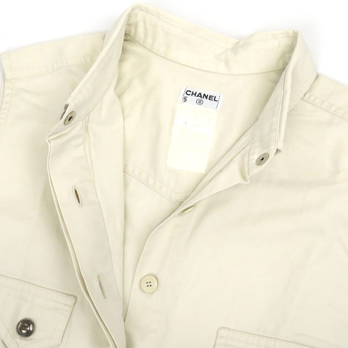 CHANEL 
COCO CC Coco Button 
Coco Mark Vintage Cotton Gilet