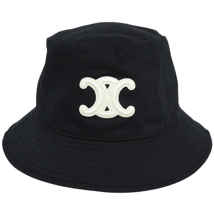 CELINE
Logo embroidery cotton gabardine
Triomphe bucket hat