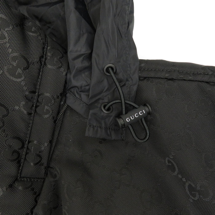 GUCCI 
Logo High Neck Double Zip Nylon 
GG Zip-up Padded Vest