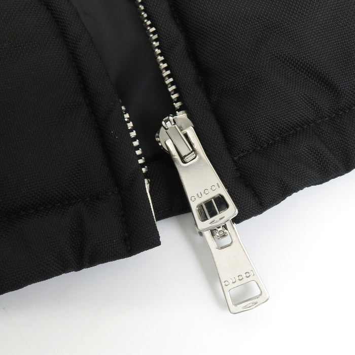 GUCCI 
Logo High Neck Double Zip Nylon 
GG Zip-up Padded Vest