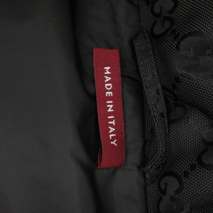 GUCCI 
Logo High Neck Double Zip Nylon 
GG Zip-up Padded Vest