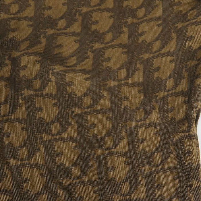 Dior 
ロゴ 総柄 Vネック レーヨン 
オブリーク ロングスリーブ カットソー 
クリスチャンディオール