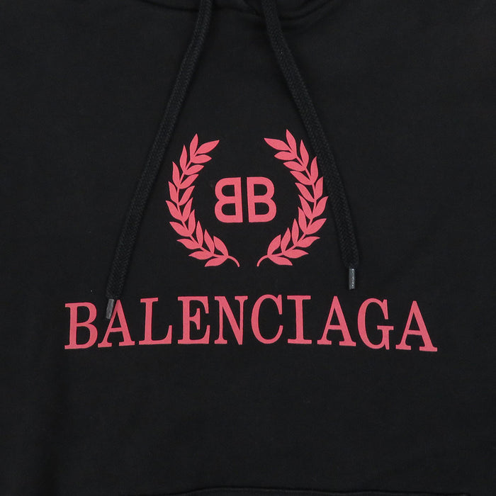 BALENCIAGA Sweat Hoodie Cotton Logo Print Oversized Parker