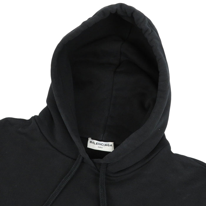 BALENCIAGA Sweat Hoodie Cotton Logo Print Oversized Parker