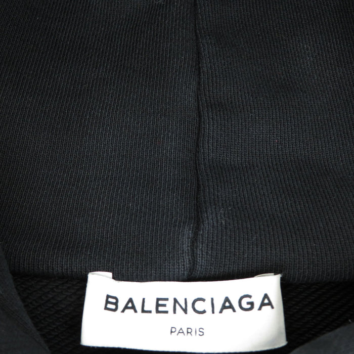BALENCIAGA Sweat Hoodie Cotton Logo Print Oversized Parker