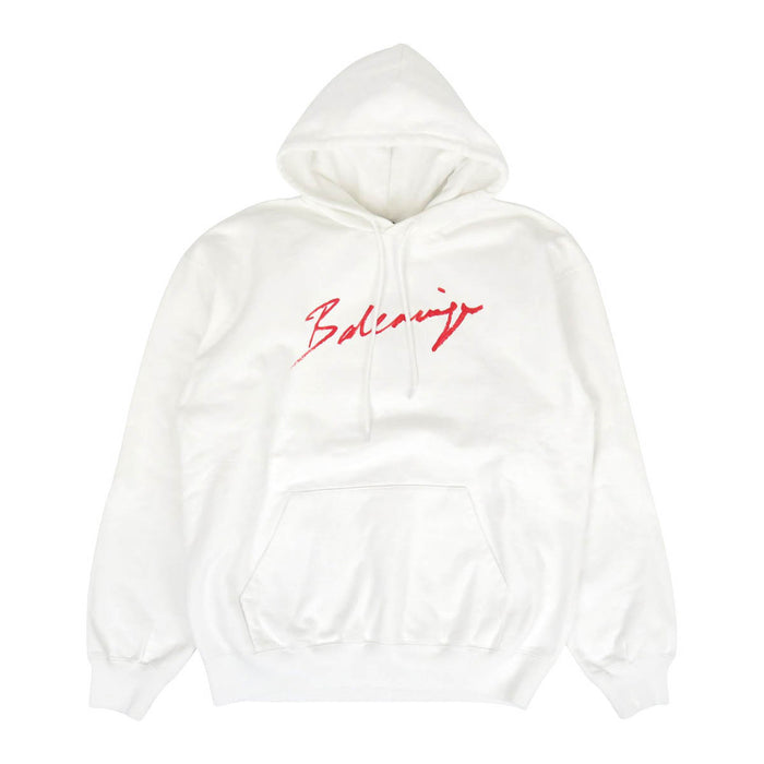 BALENCIAGA 
スウェット フーディ コットン 
シグネチャー ロゴ プルオーバー パーカー