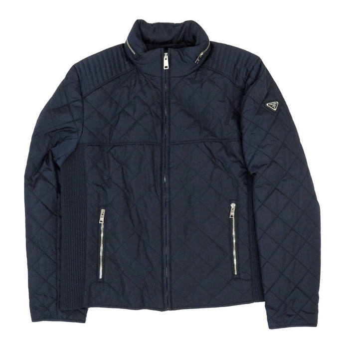 PRADA
High-neck zip-up nylon
Triangle logo padded jacket