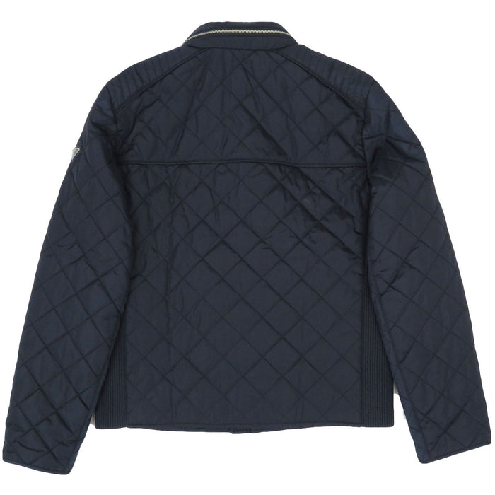 PRADA
High-neck zip-up nylon
Triangle logo padded jacket