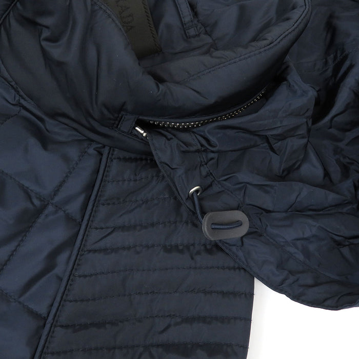 PRADA
High-neck zip-up nylon
Triangle logo padded jacket