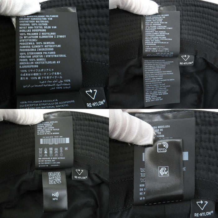PRADA 
Triangle Logo Re-Nylon 
Re-Nylon Bucket Hat
