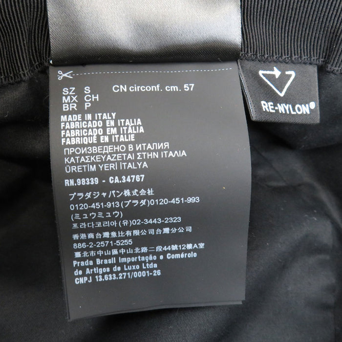 PRADA 
Triangle Logo Re-Nylon 
Re-Nylon Bucket Hat