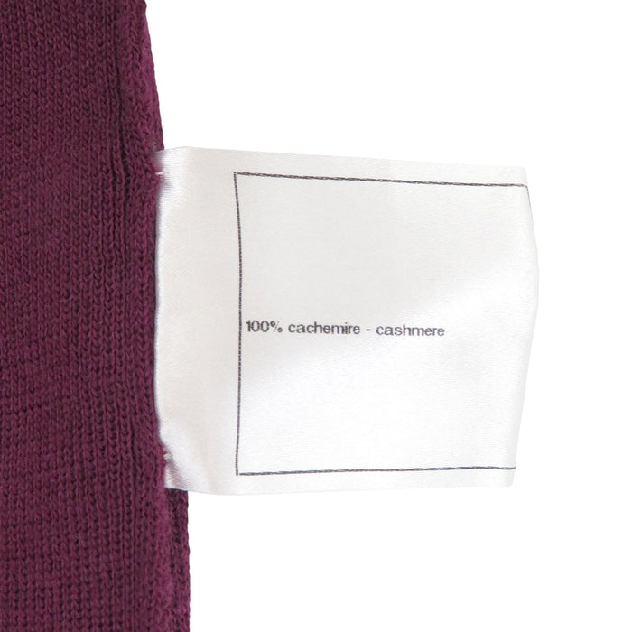 CHANEL 
COCO CC logo beads 
Coco mark high neck cashmere knit