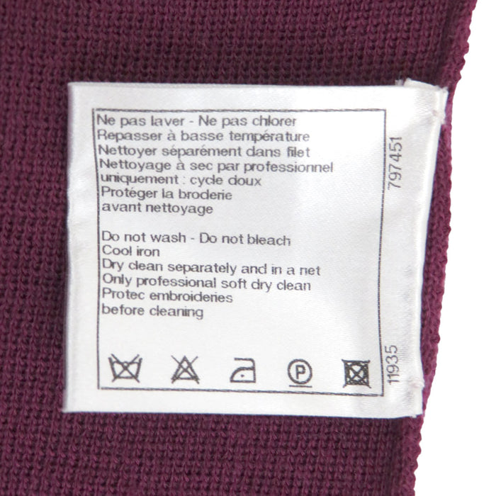 CHANEL 
COCO CC logo beads 
Coco mark high neck cashmere knit