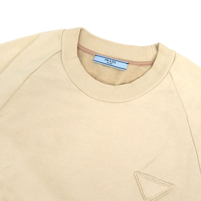 PRADA 
Cotton 
Fabric Triangle Logo Half Sleeve Sweatshirt