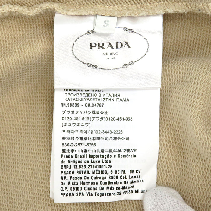 PRADA 
Cotton 
Fabric Triangle Logo Half Sleeve Sweatshirt