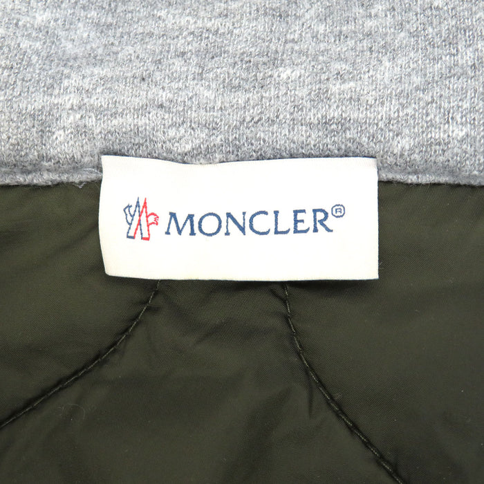 MONCLER 
Logo hoodie knit nylon wool double zip 
MAGLIA CARDIGAN maglia switching quilted zip-up parker