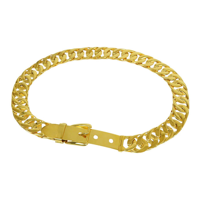 GUCCI 
Gold color metal 
Chain belt