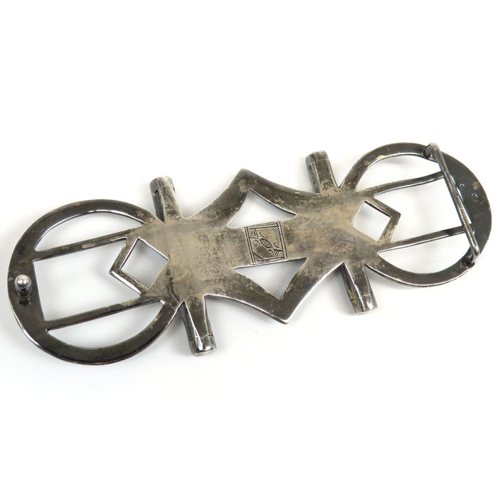 HERMES 
H アッシュ ロゴ シルバー 32MMベルト対応バックル 
トゥアレグ バックル