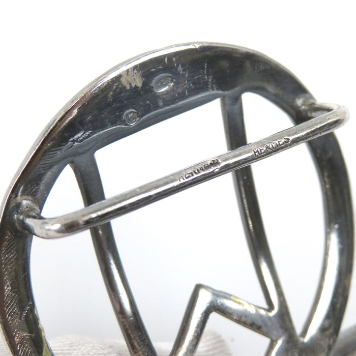 HERMES 
H アッシュ ロゴ シルバー 32MMベルト対応バックル 
トゥアレグ バックル