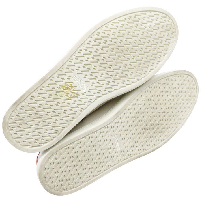 HERMES H Ash Logo Quicker Leather Sneakers