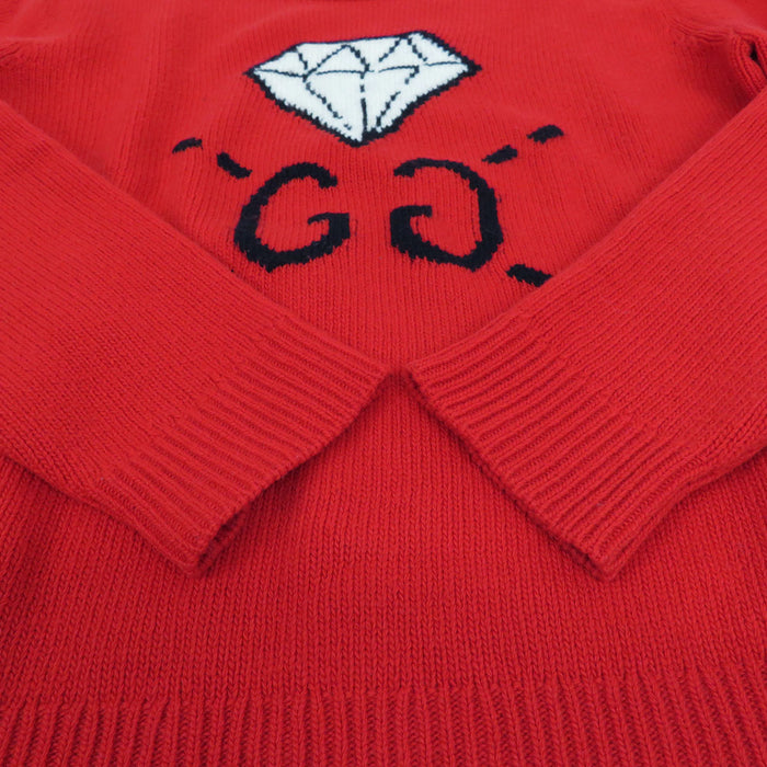 GUCCI 
GG ウール 
ゴースト ダイヤモンド インターシャ ニット