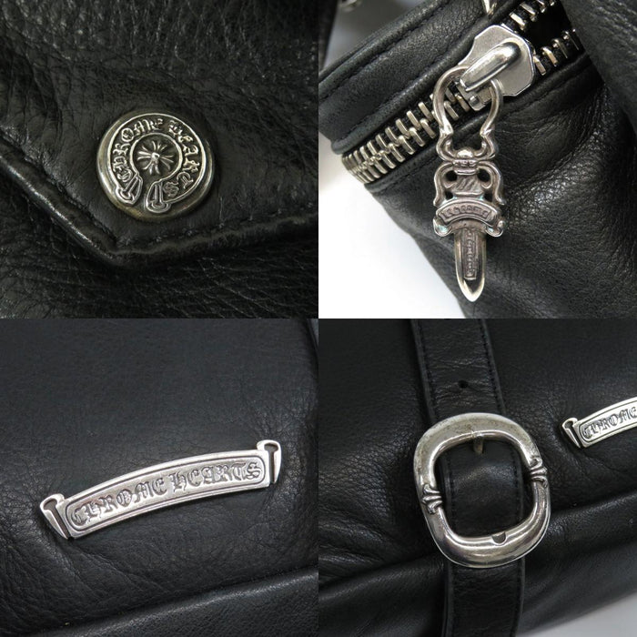 CHROME HEARTS 
CH スクロールラベル ダガージップ スターリングシルバー 
フレアニー バックル 2WAY バックパック