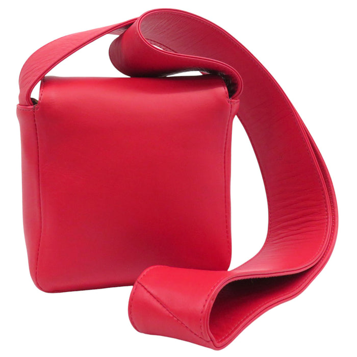 CHROME HEARTS CH Scroll Label Leather Hot Pot Cross Ball Shoulder Bag